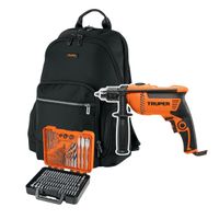 Combo Taladro 600w - 100 brocas y puntas - Mochila Truper 15346-100872-60179