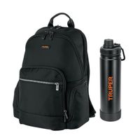 Kit Mochila Porta Laptop Y Tomatodo De Aluminio Truper 60179-62126