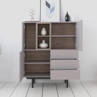 Aparador Nórdico Suah Ventitas Home Taupe y Duna