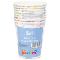 Pack 8 Vasos CLASS & WORK Unicorn