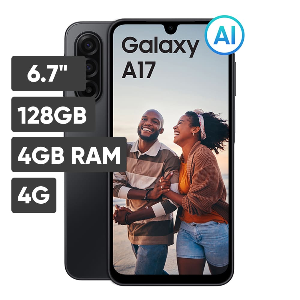 Smartphones SAMSUNG Galaxy A17 4GB 128GB Negro