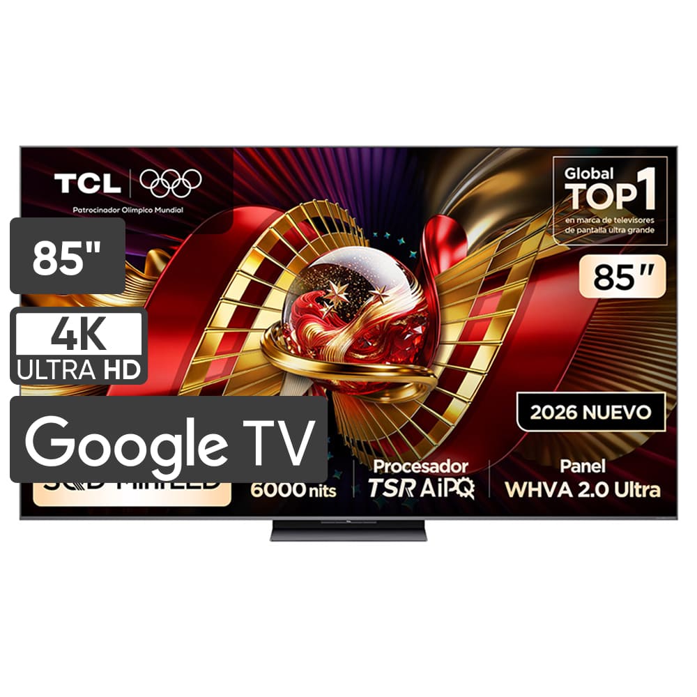 Televisor TCL QD MiniLed 85'' UHD 4K Smart TV 85C8L