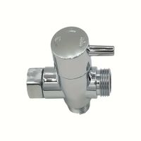 DESVIADOR DE DUCHA Y DIBEL  1/2"" ACERO CROMADO