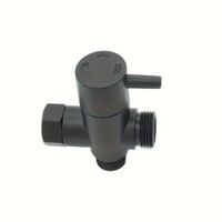 DESVIADOR DE DUCHA Y DIBEL INOXIDABLE NEGRO-OSCURO 12