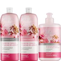 Flor de Cerezo y Leche de Arroz Avon Senses  x2