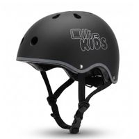 Casco para Bicicleta Ollie Kids Negro Talla XS con Luz LED Trasera Protección para NiÑO