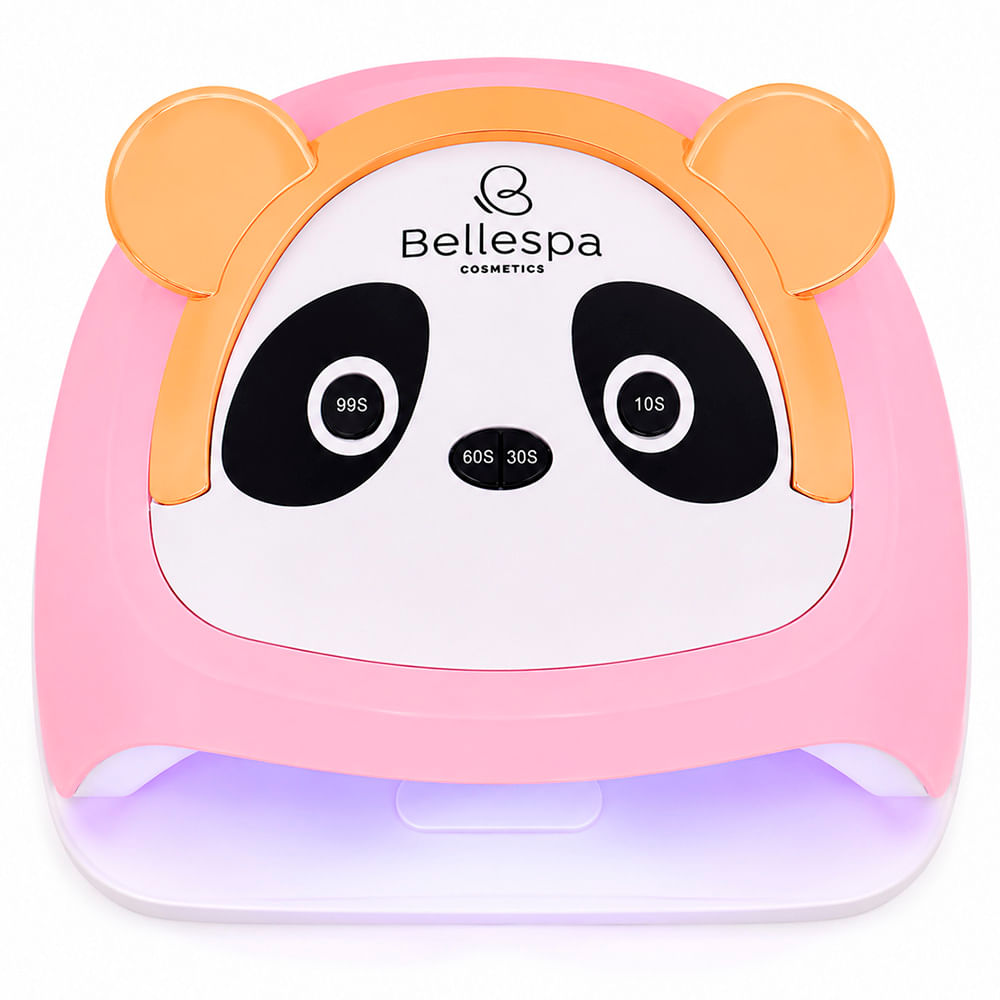 LÁMPARA SUN UV LED PARA SECADO DE UÑAS PROFESIONAL PANDA ROSA