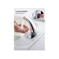 LLAVE DE LAVATORIO CON SENSOR CROMADO Y004