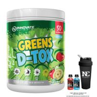 INNOVATE NUTRITION GREENS D-TOX 500 GR. MANZANA Y SHAKER