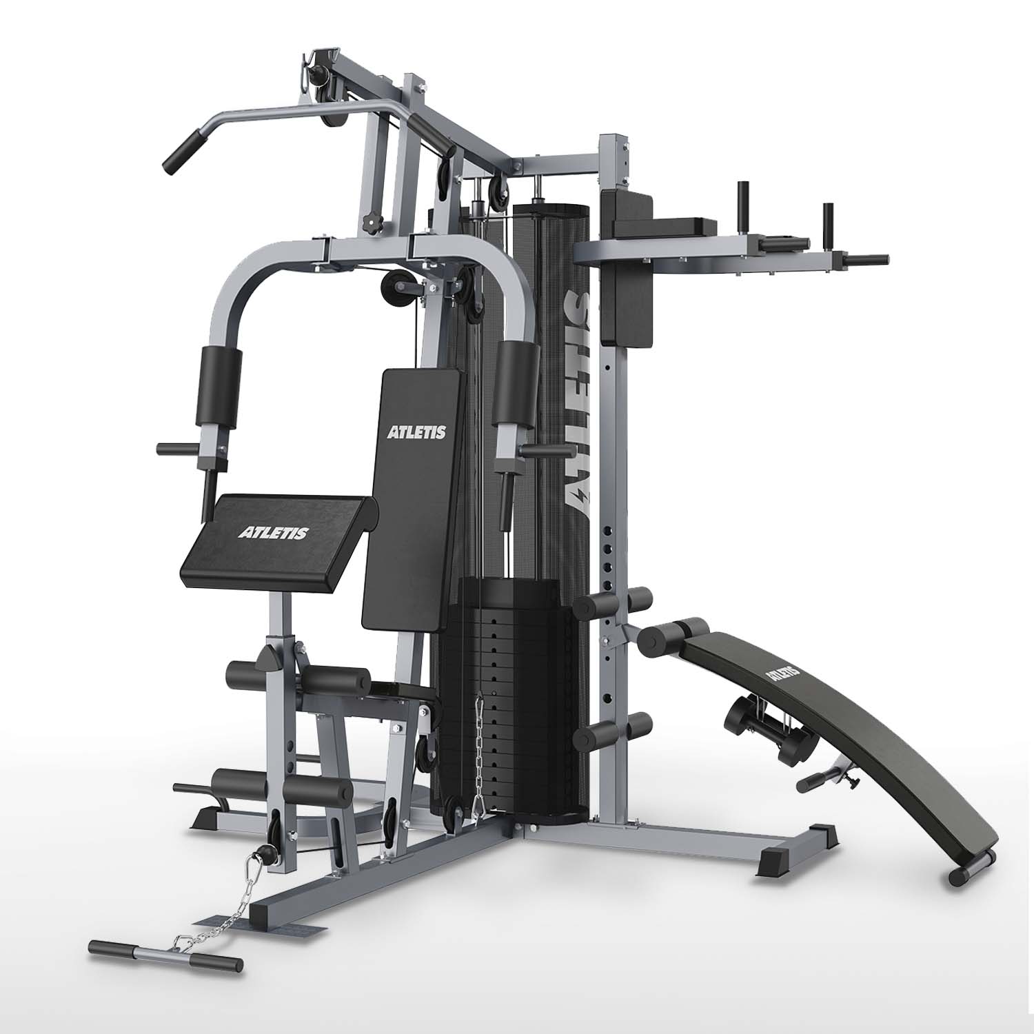 Home gym Atletis tres estaciones TF-7005A Gris