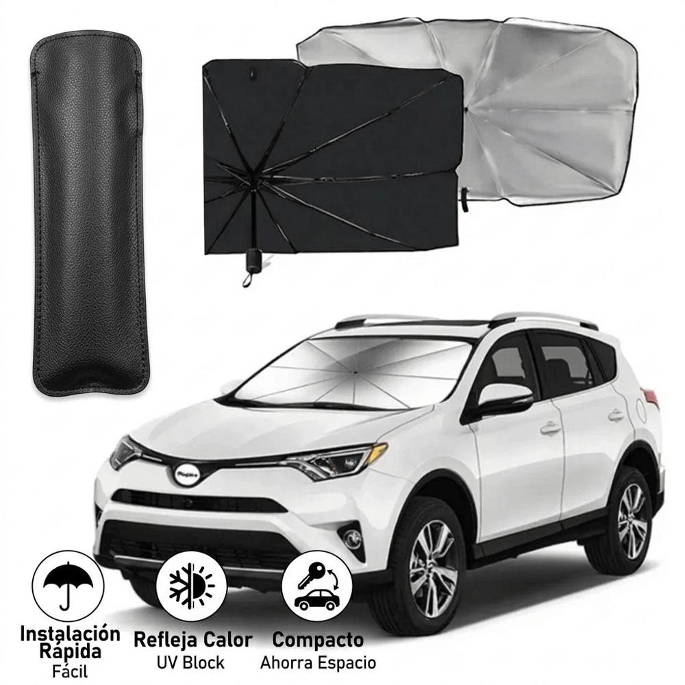 Sombrilla Tapa Parabrisas Plegable para Auto Con Protector Solar UV Universal para Automóvil.
