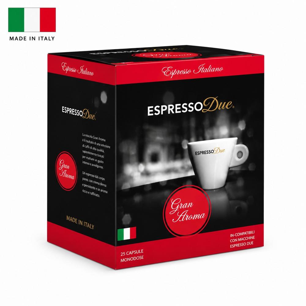 Cápsulas de Café para Cafetera Italiana Espresso Due Gran Aroma por 25 capsúlas