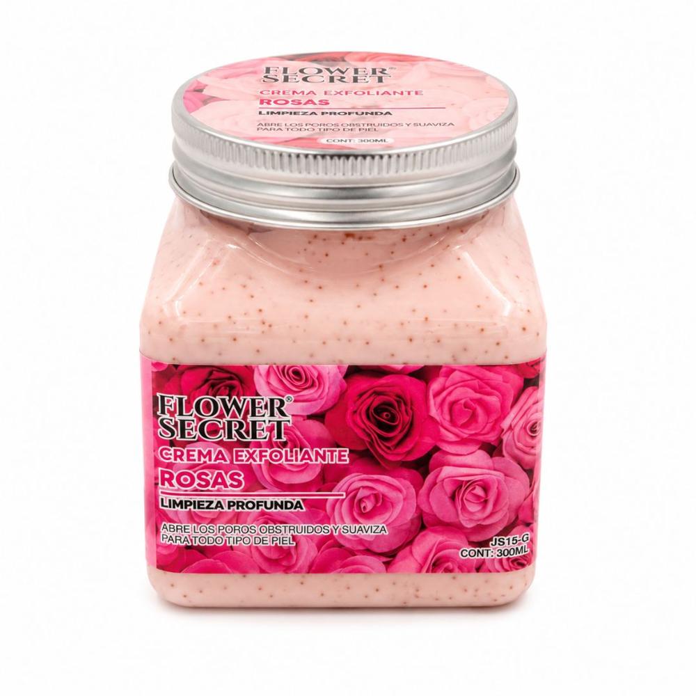 Crema Exfoliante Corporal JS16-D Flower Secret Rosas 300 ml
