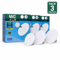 Pack 3 Foco LED 50W Luz Blanca Alto Brillo Iluminación Intensa  Bajo Consumo