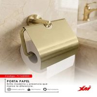 Porta Papel XM MOD 7116200G acero dorado