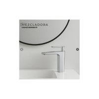 MEZCLADORA MONOCOMANDO DE LAVATORIO ALTO SEXY  SOUL BRONCE CROMADO