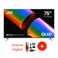 Televisor QLED 75 4K Ultra HD Google TV LT-75KM758 MAS antena digital