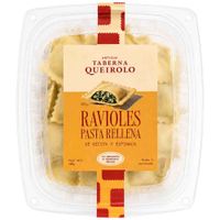 Ravioles de Espinaca y Ricotta ANTIGUA TABERNA QUEIROLO Caja 500g