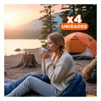 Pack4 Funda de Dormir para Uso Exterior y Recreativo Y Papel Regalo