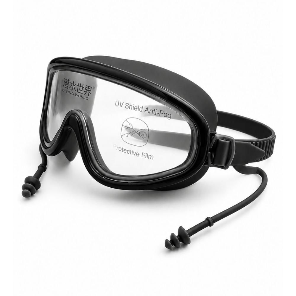 Lentes Recreativos para Natación Adulto e Infantil Negro