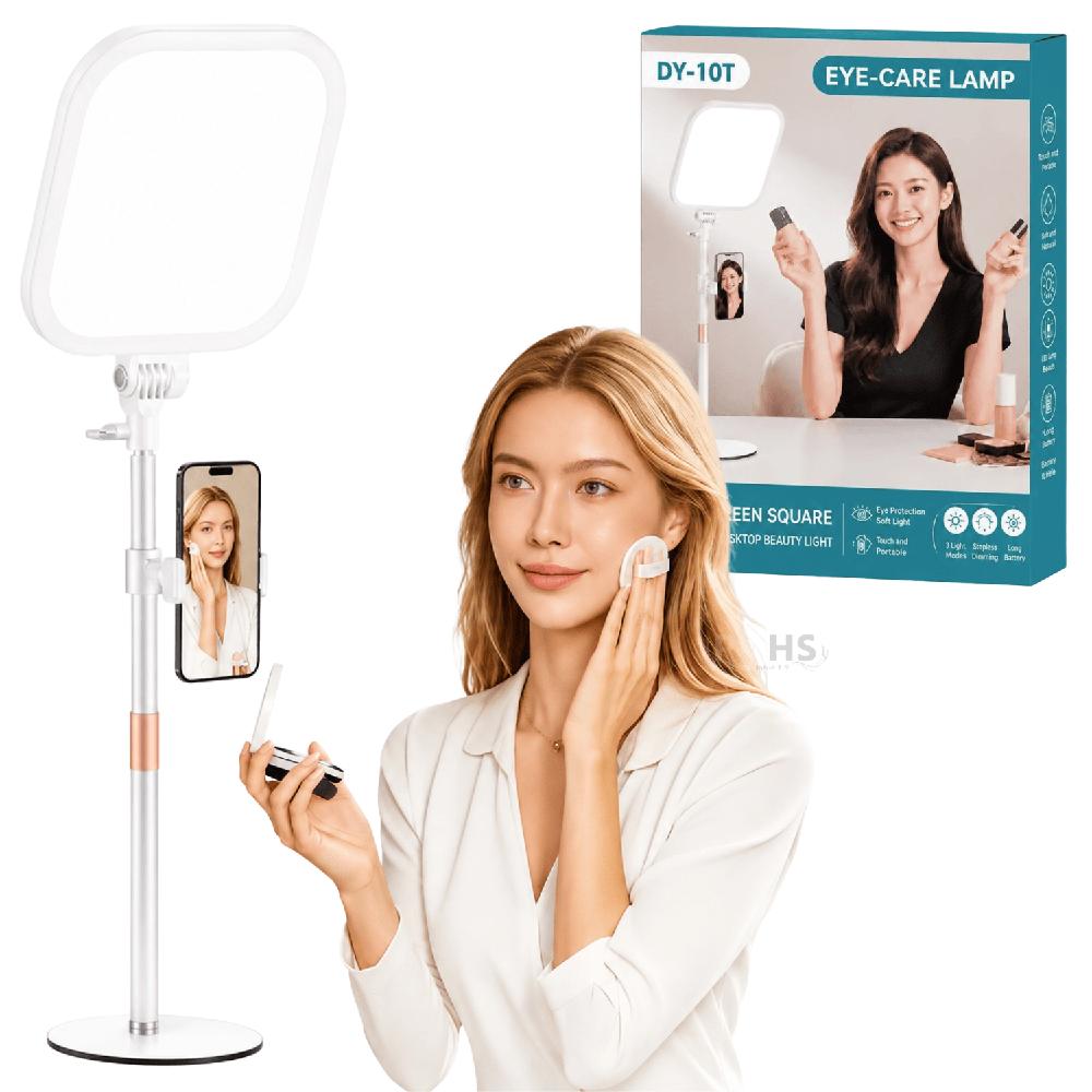 Aro De Luz Led Con Tripode Y Soporte Para Celular Luz Ajustable Tres Modos DY 10T