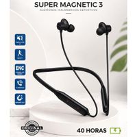 Audífono Deportivo Bluetooth Magnetic con Micrófono 40 horas de duración