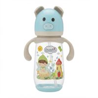 Biberón 2 en 1 de Chanchito Santolee Diseño de Niño Hada Celeste con Plomo de 16 Oz