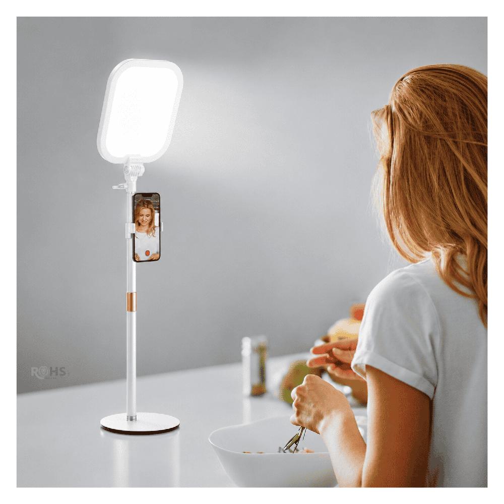 Aro De Luz Led Con Tripode Y Soporte Para Celular Luz Ajustable Tres Modos DY 10T