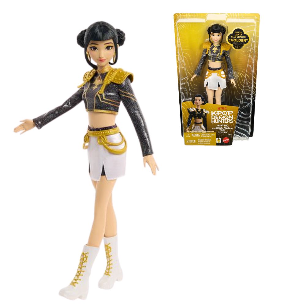 Muñeca Musical Zoey Huntrix Golden Guerreras Kpop Demon Hunters Mattel 78587276598749