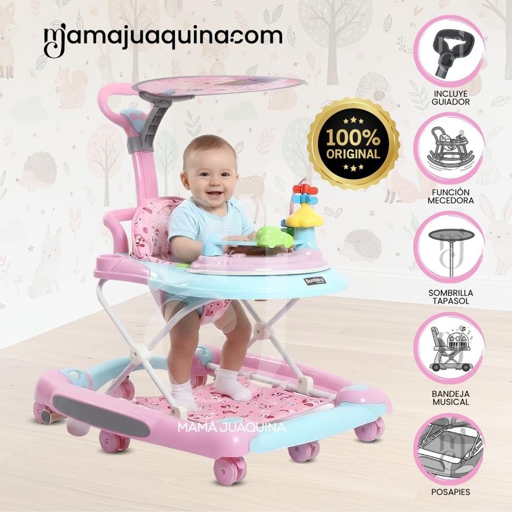 Andador Mecedora FANCY con Empujador Light Pink