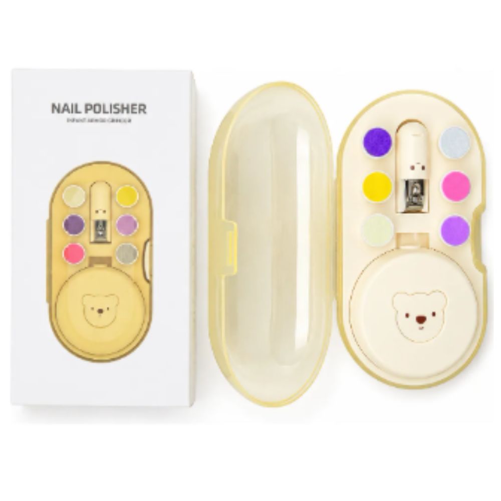 KIT DE MANICURE INFANTIL CON PULIDOR DE UÑAS CORTAUÑAS Y ESTUCHE