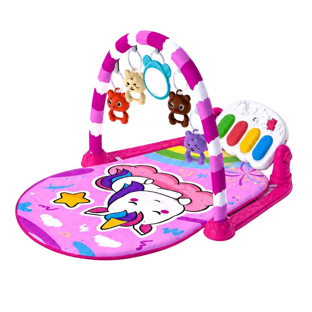 Gimnasio de Actividades Unicornio Musical Para Bebes Rosado