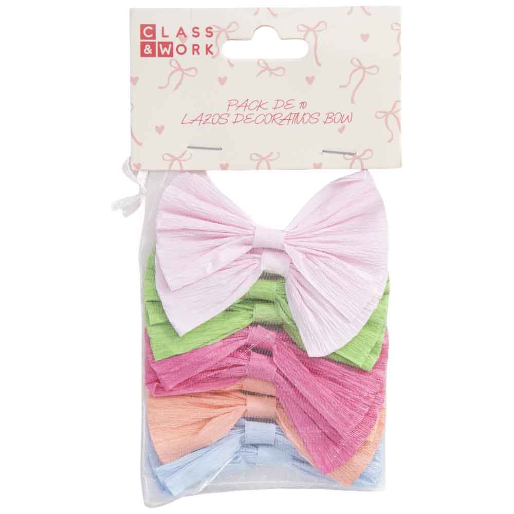 Pack de 10 Lazos Decorativos Bow CLASS&WORK