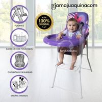 Silla de Comer Plegable MEESKA con DIseño Ratón Purple