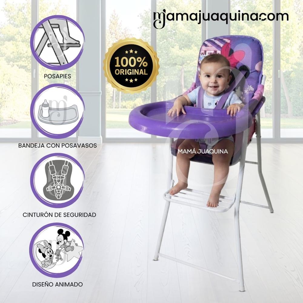 Silla de Comer Plegable MEESKA con DIseño Ratón Purple