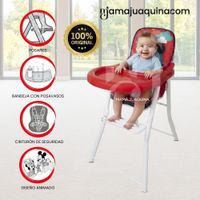 Silla de Comer Plegable MOUSKA con DIseño Ratón Red