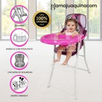 Silla de Comer Plegable MOUSKA con Diseño Ratón Pink