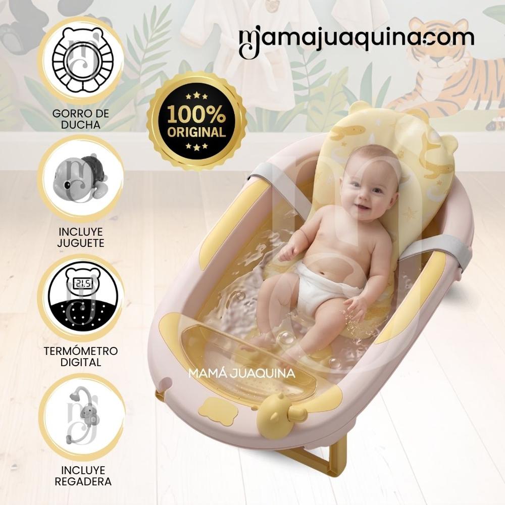 Bañera Plegable para Bebé JADDE PLUS con Accesorios Yellow