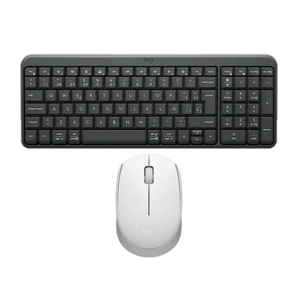 Combo Inalambrico Teclado K250 Negro y Mouse M170 Blanco Logitech