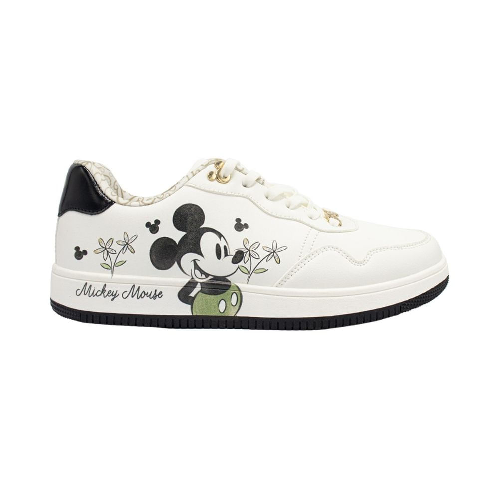 Zapatilla Mujer Casual Mickey Mouse Blanco 38