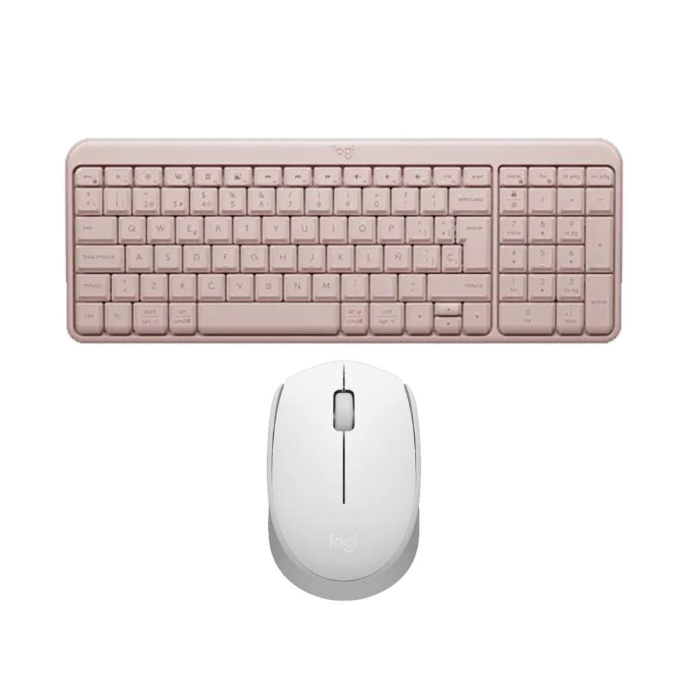 Combo Inalambrico Teclado K250 Rosado y Mouse M170 Blanco Logitech