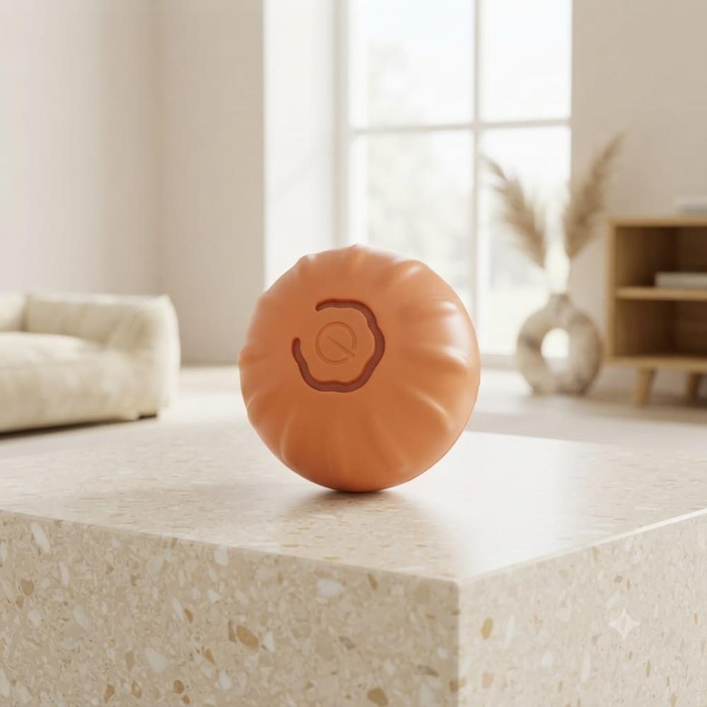 Juguete para Mascotas Bouncing Ball Interactivo Rebotador Automático Naranja