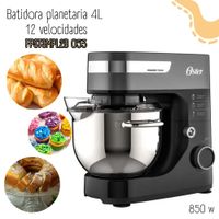 Batidora Oster planetaria 4L de12 velocidades 850W.