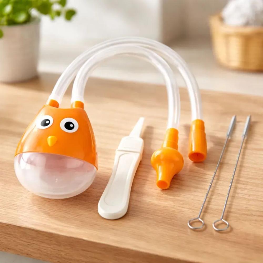 Aspirador Limpiador Nasal Congestión Mocos y kit de limpieza - Multicolor
