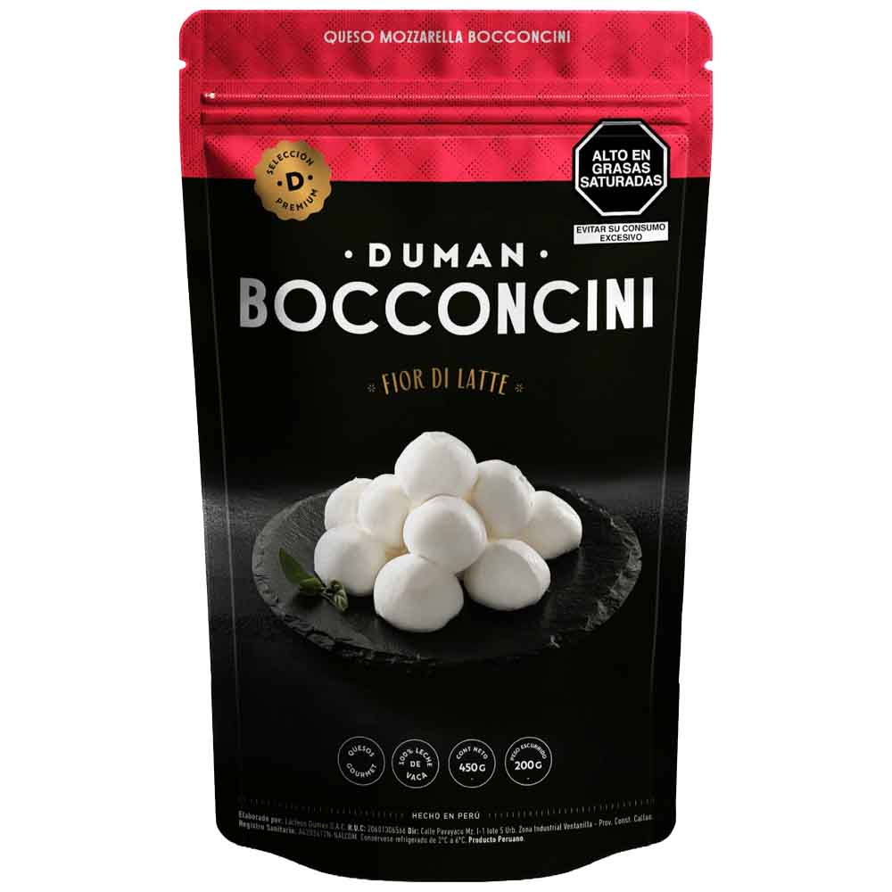 Queso Mozzarella Bocconcini DUMAN Paquete 200g