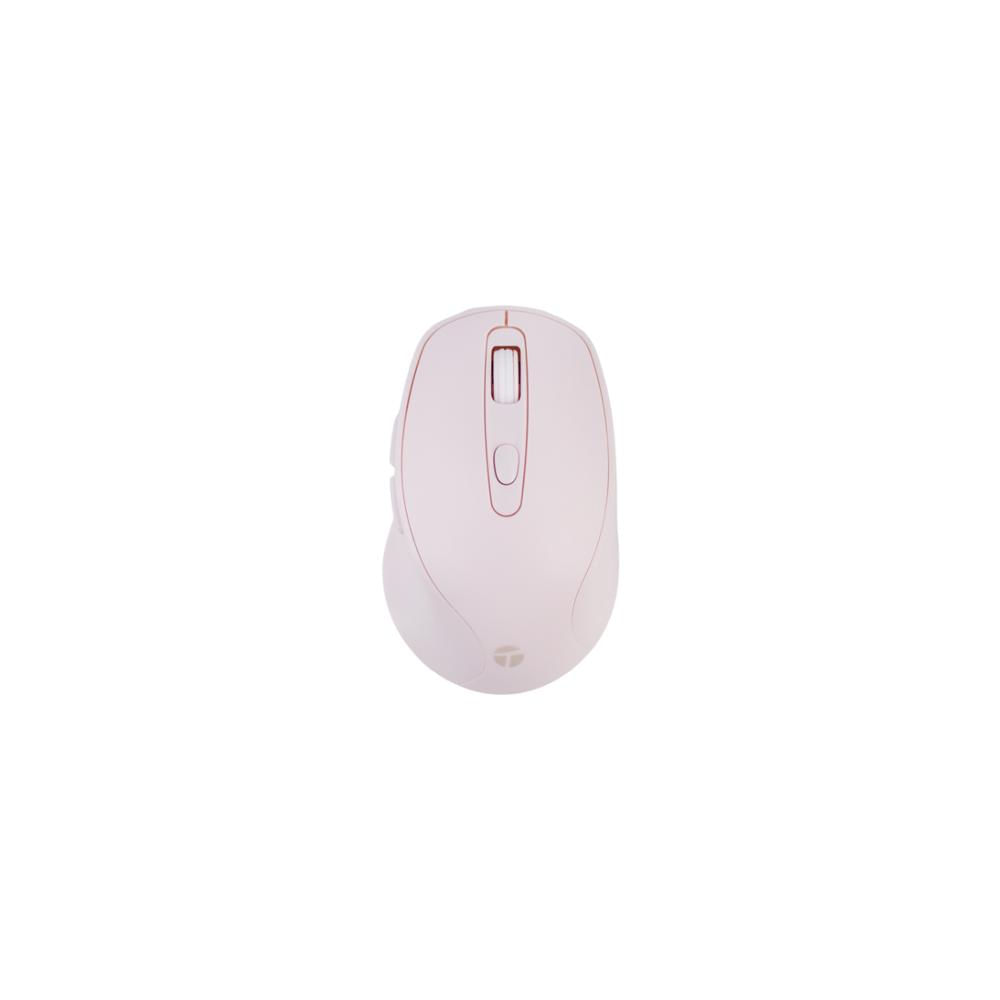 MOUSE INALÁMBRICO TEROS TE-1234S 2.4GHZ 6 BOTONES USB COLOR ROSADO