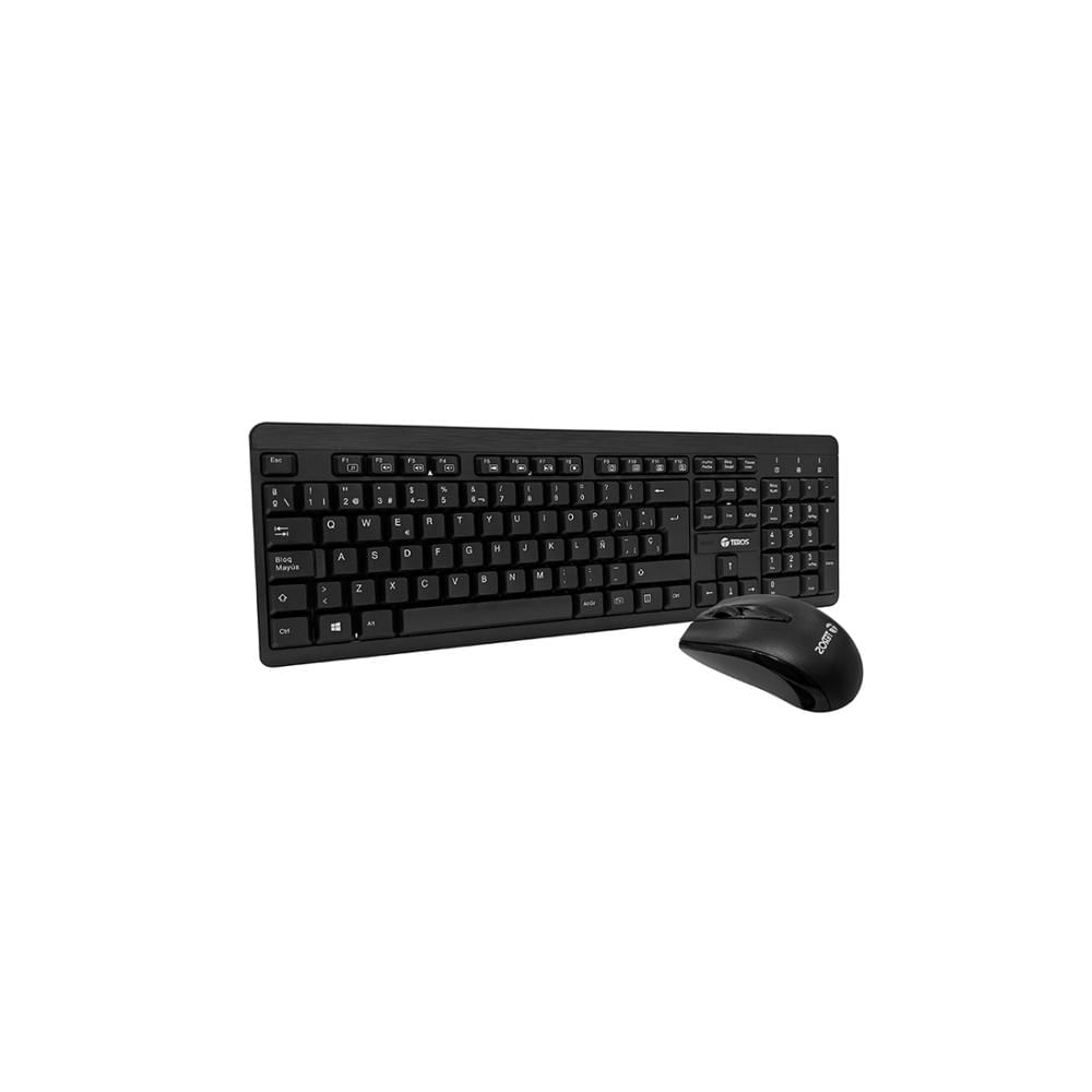 KIT INALÁMBRICO TECLADO Y MOUSE TEROS TE-4061N 2.4GHZ RECEPTOR NANO USB NEGRO