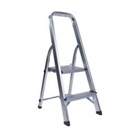 Escalera Tijera 2 Pasos Werken Aluminio Plataforma Plata