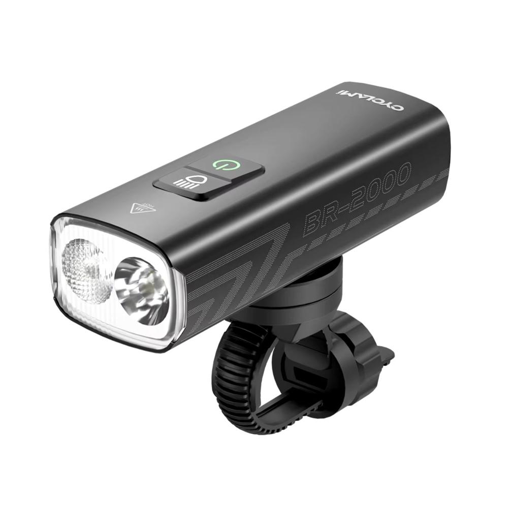 Luz Delantera Para Bicicleta 2000 Lúmenes Recargable USB-C IPX6 CYCLAMI
