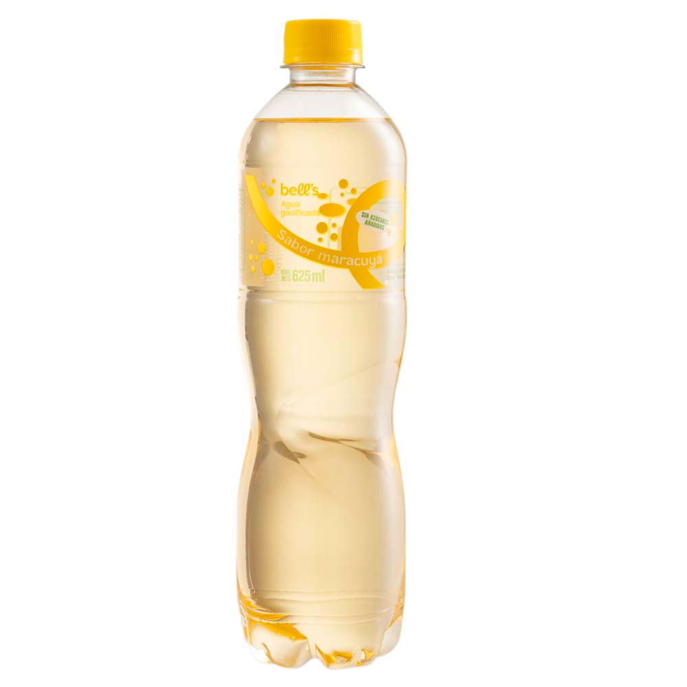 Agua con Gas BELL'S Sabor a Maracuyá Botella 625ml